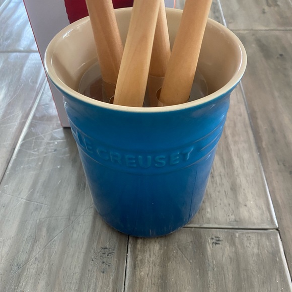 NWT Le Creuset Azure 5 Piece Utensil Set - Picture 4 of 5
